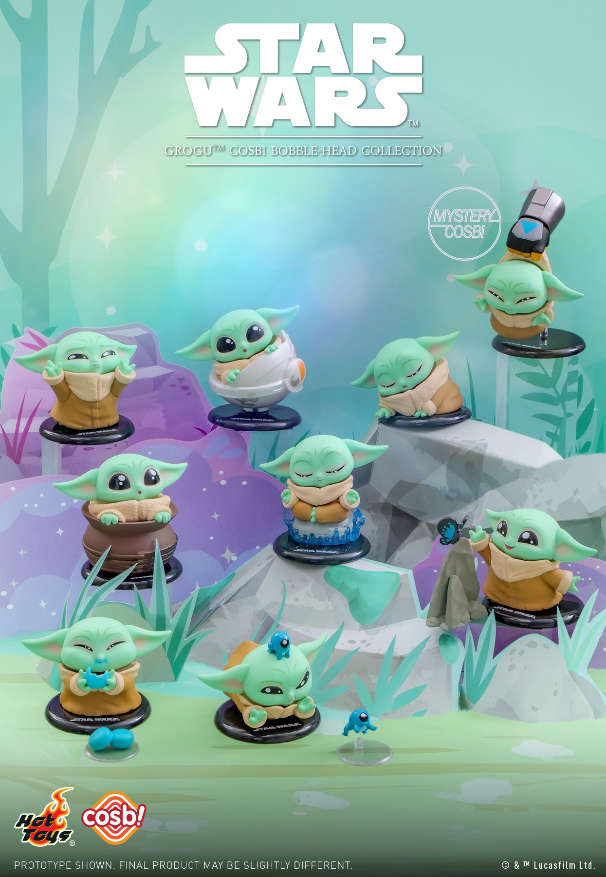 Grogu Cosbi Bobble-Head Collection
