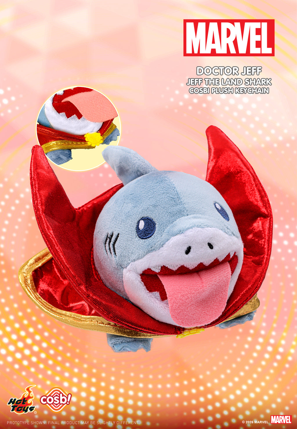 Jeff the Land Shark Cosbi Plush Keychain Collection