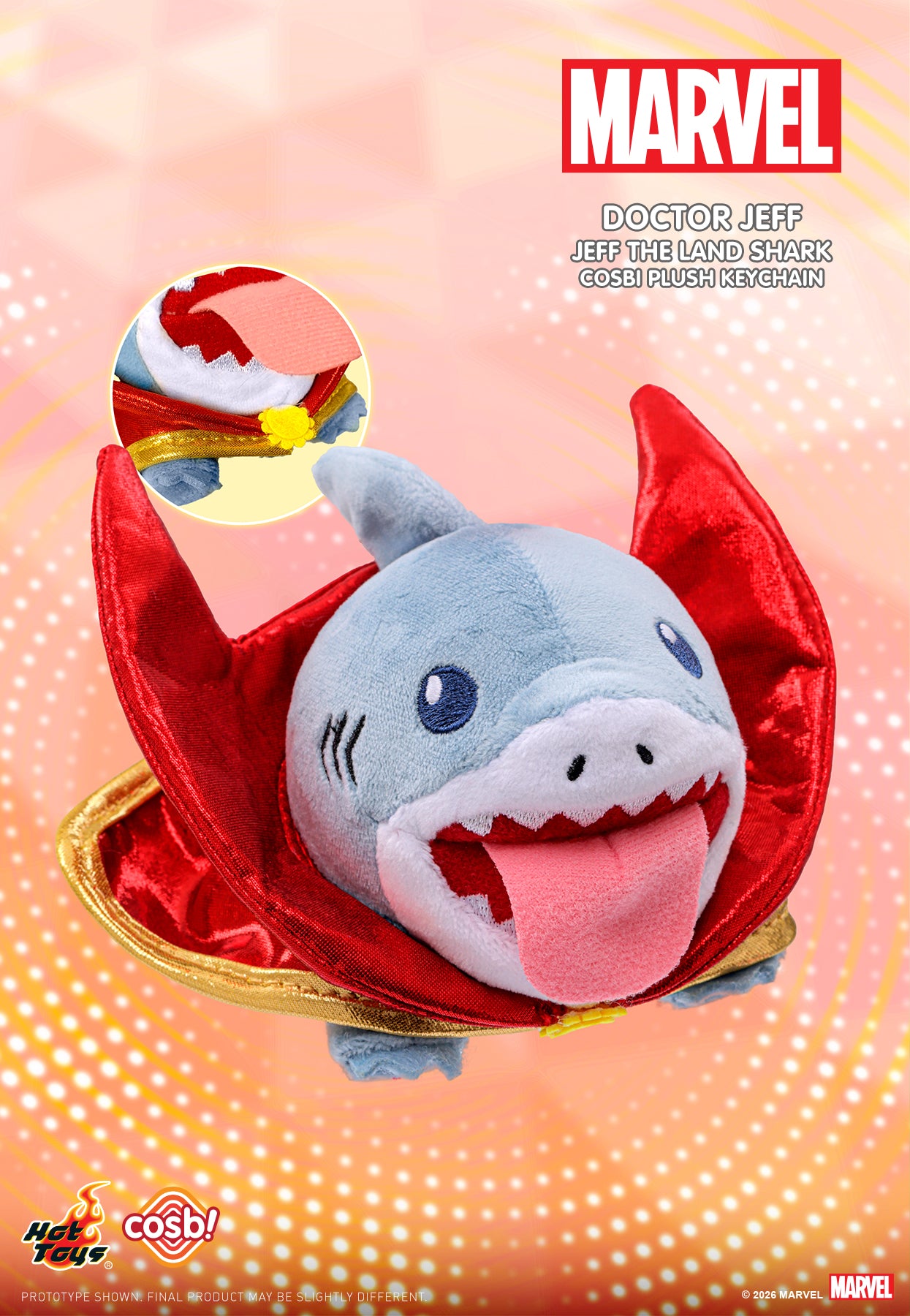Jeff the Land Shark Cosbi Plush Keychain Collection