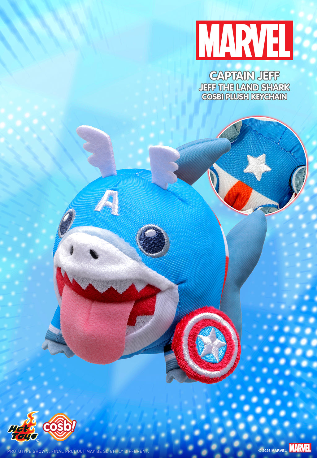 Jeff the Land Shark Cosbi Plush Keychain Collection
