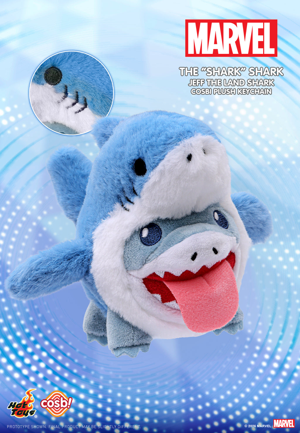 Jeff the Land Shark Cosbi Plush Keychain Collection