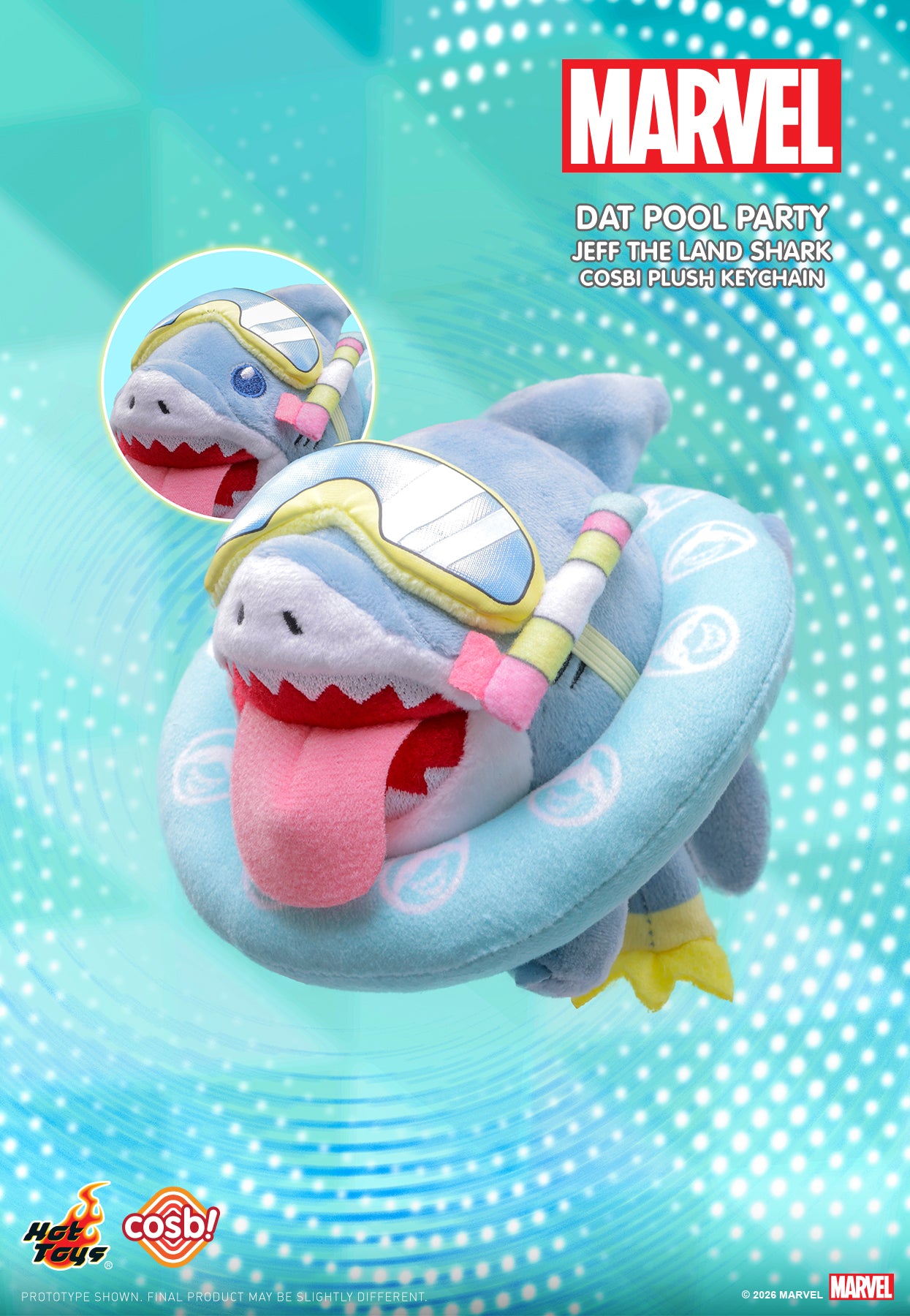 Jeff the Land Shark Cosbi Plush Keychain Collection