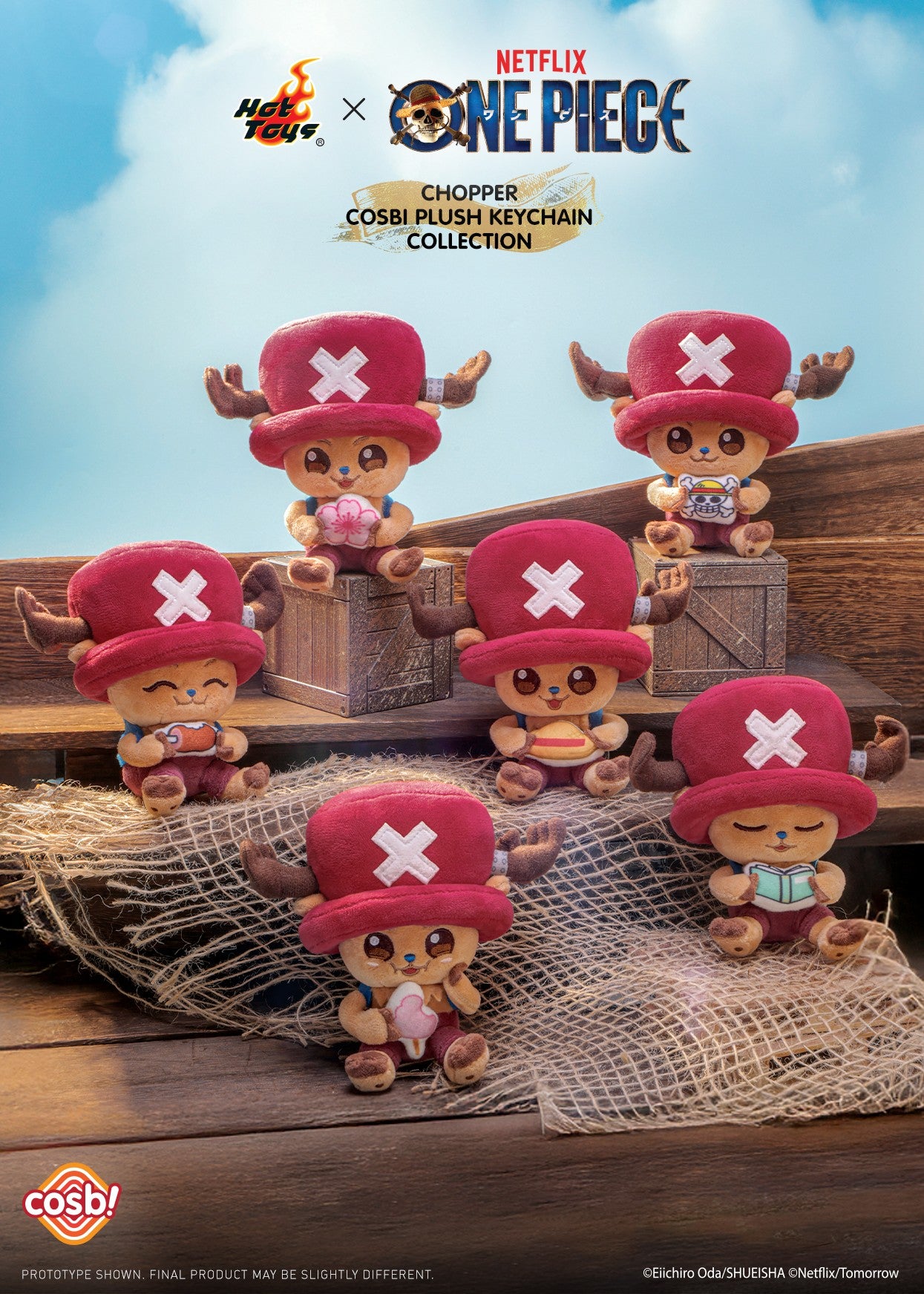 The Chopper Cosbi Plush Keychain Collection