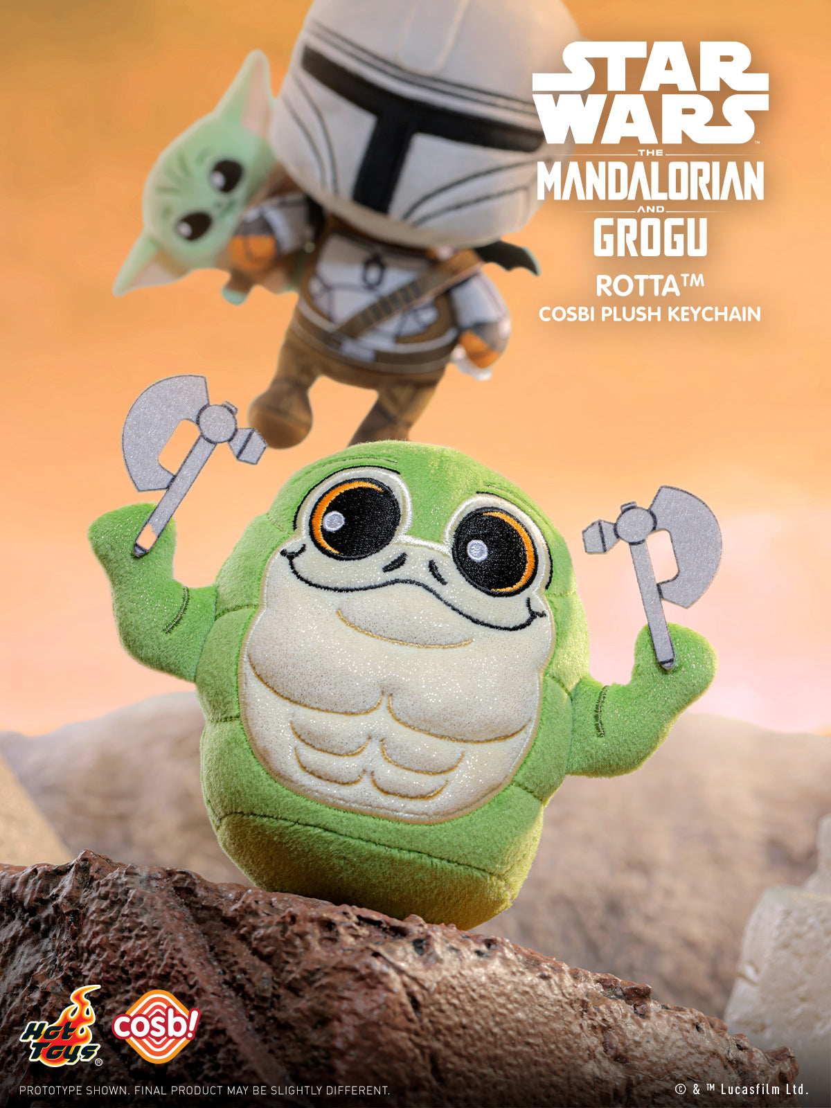 The Mandalorian and Grogu Cosbi Plush Keychain Collection (Pre-order)