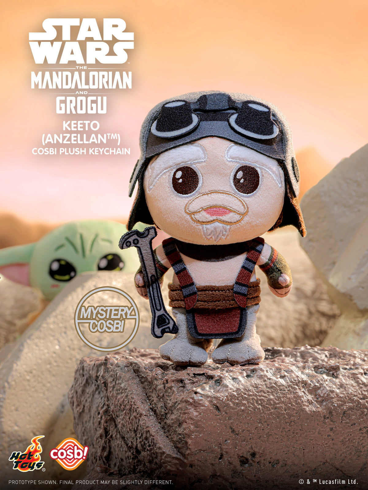 The Mandalorian and Grogu Cosbi Plush Keychain Collection (Pre-order)