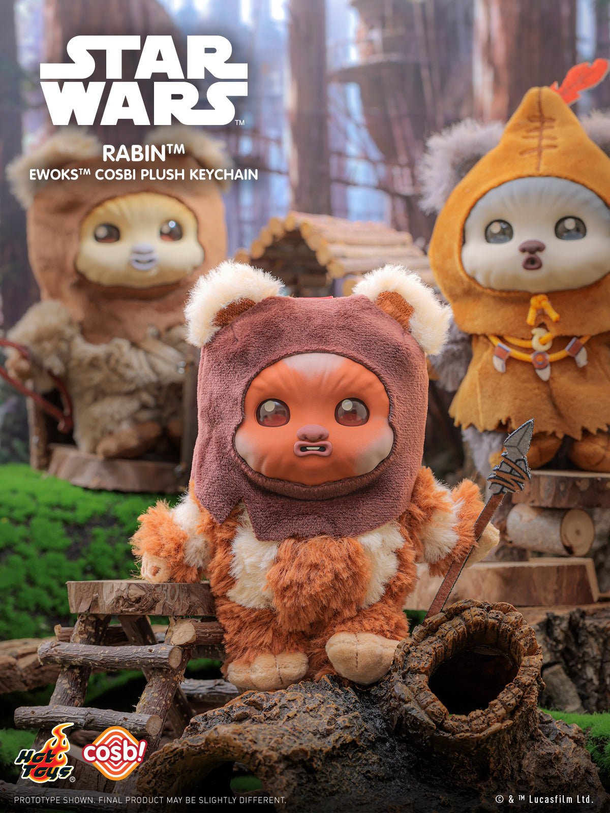 Ewoks Cosbi Plush Keychain Collection Series 2 (Pre-order)