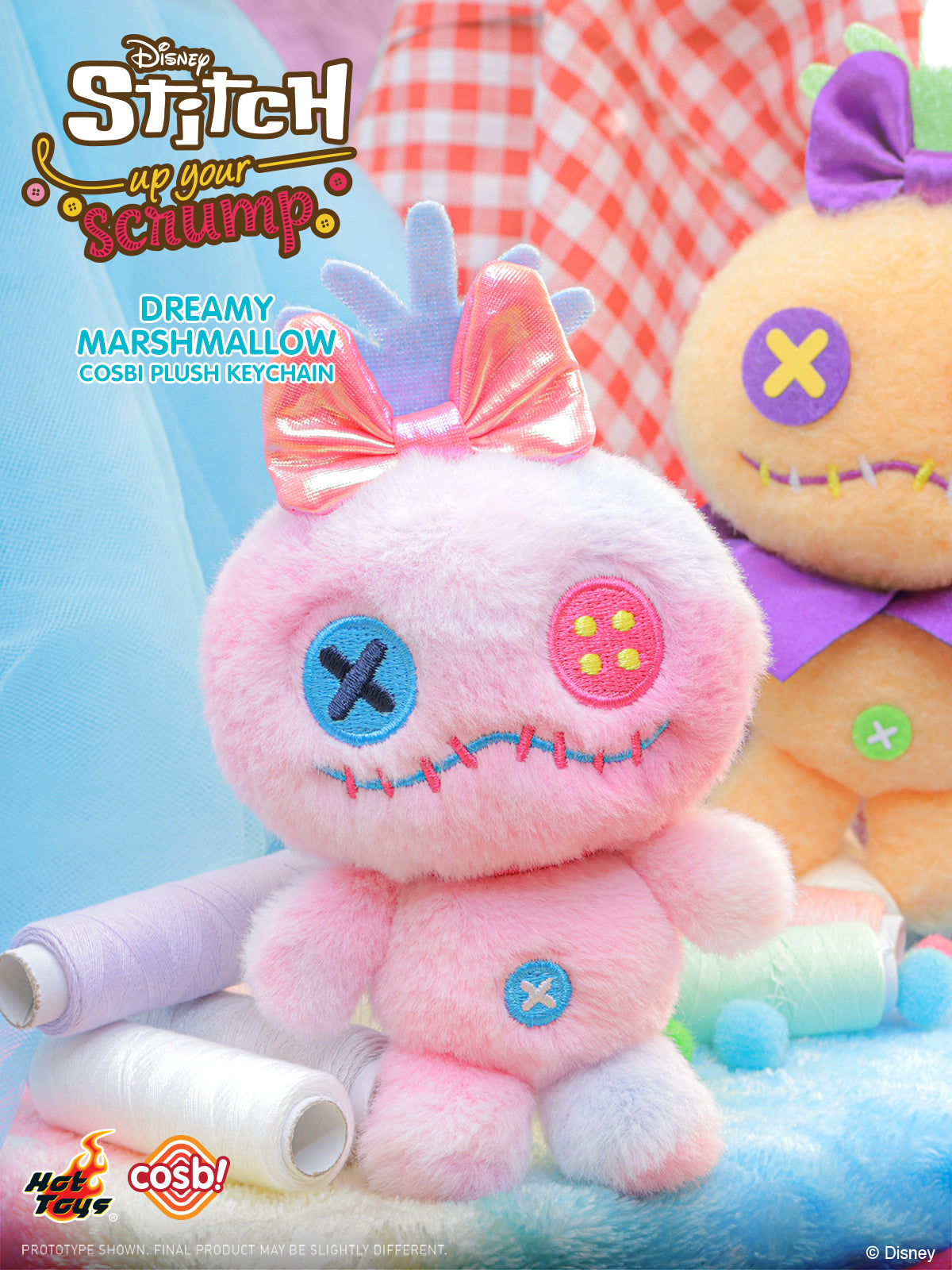 Sitich Up Youe Scrump Cosbi Plush Keychain Collection (Pre-order)