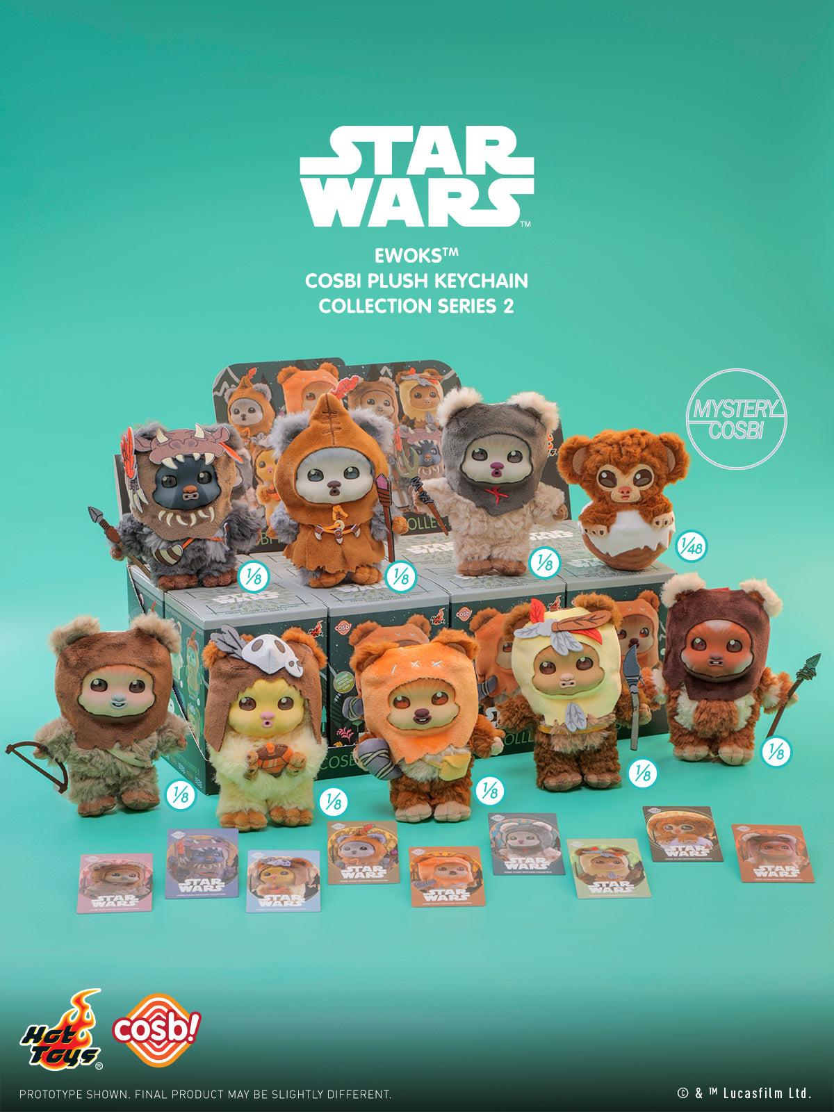 Ewoks Cosbi Plush Keychain Collection Series 2 (Pre-order)