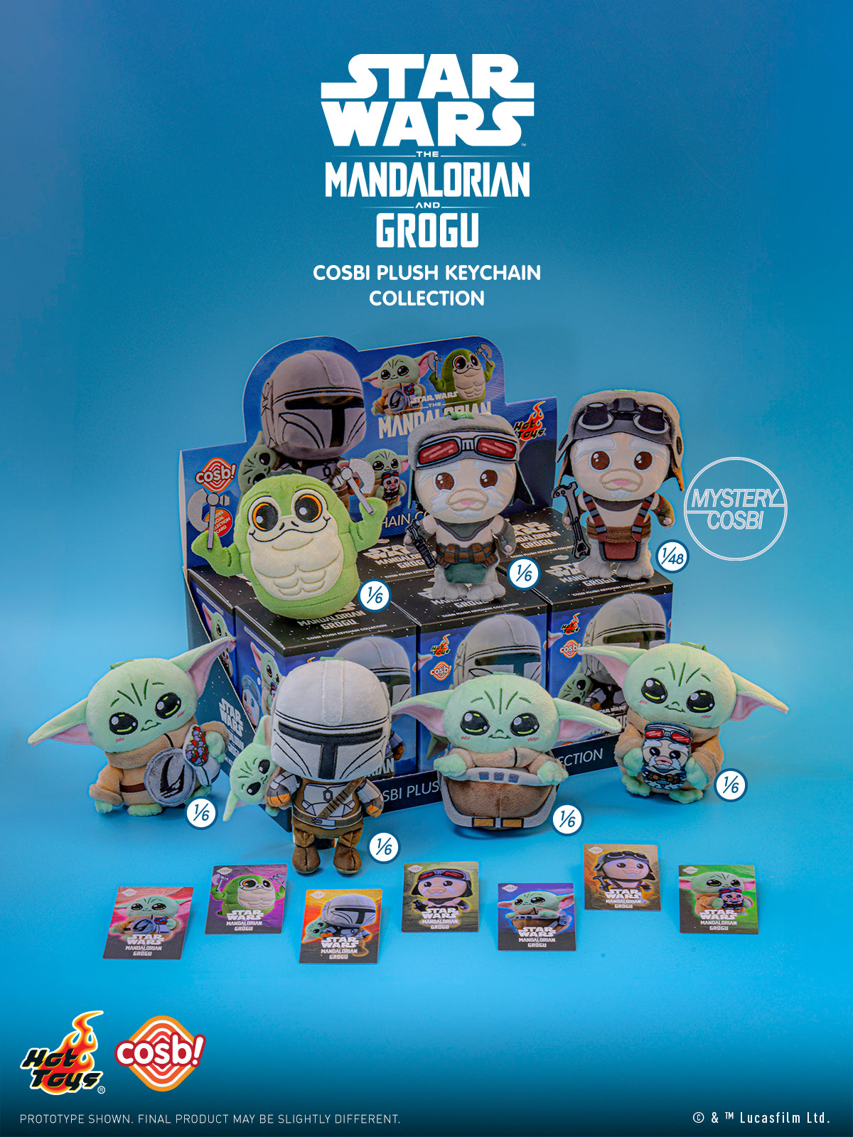 The Mandalorian and Grogu Cosbi Plush Keychain Collection (Pre-order)