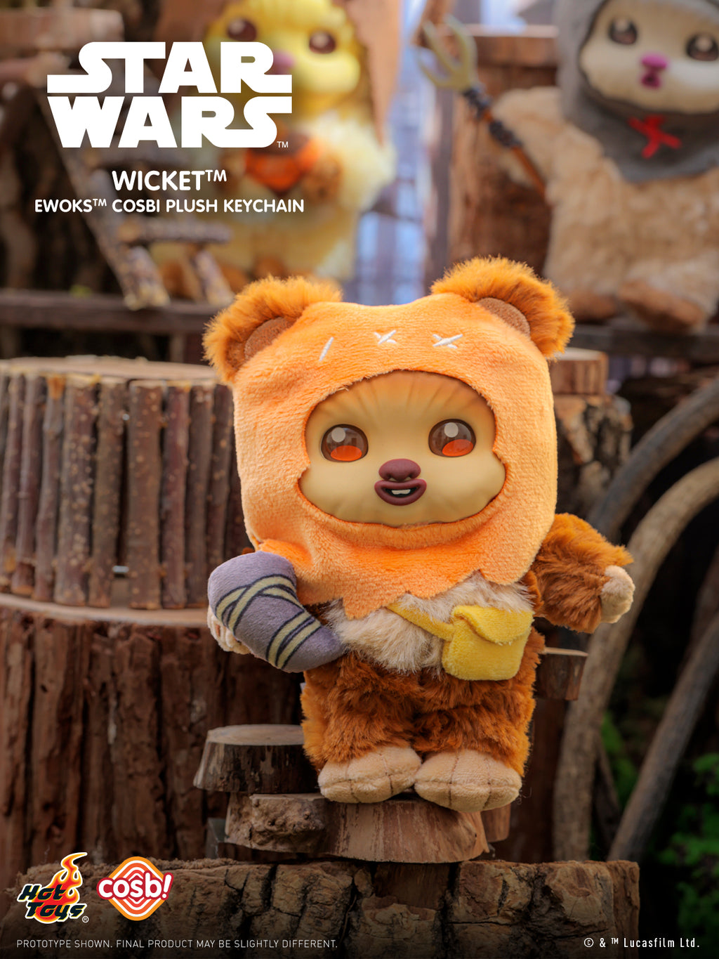 Ewoks Cosbi Plush Keychain Collection Series 2 (Pre-order)